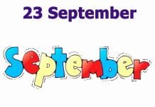 23 सितंबर को कौन सा डे होता? | 23 September Ko Konsa Day Hota Hai