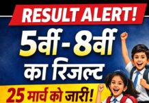 MP बोर्ड अपडेट : 5वीं-8वीं का रिजल्ट 25 मार्च को जारी, 11:30 बजे से ऑनलाइन देख सकेंगे परिणाम